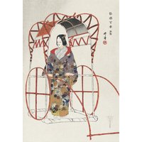 Photocircle Poster / Leinwandbild - Kogyo Tsukioka: Szene aus Yuya