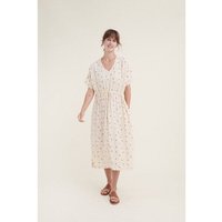 Basic Apparel Kleid ANJO mit feinem Blätterprint