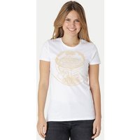 Peaces.bio - handbedruckte Biomode Bio-Damen-T-Shirt "Weltenesche"