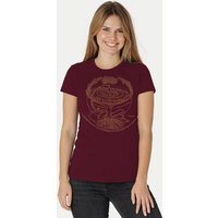 Peaces.bio - handbedruckte Biomode Bio-Damen-T-Shirt "Weltenesche"