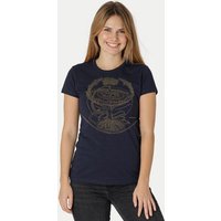 Peaces.bio - handbedruckte Biomode Bio-Damen-T-Shirt "Weltenesche"
