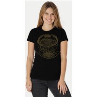 Peaces.bio - handbedruckte Biomode Bio-Damen-T-Shirt "Weltenesche"