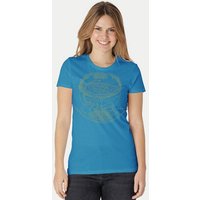 Peaces.bio - handbedruckte Biomode Bio-Damen-T-Shirt "Weltenesche"