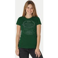 Peaces.bio - handbedruckte Biomode Bio-Damen-T-Shirt "Weltenesche"