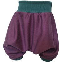 liebewicht kurze Pumphose Sommerhose lila aus Bio Satin