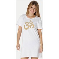 Peaces.bio - handbedruckte Biomode Longshirt "Om" Damen