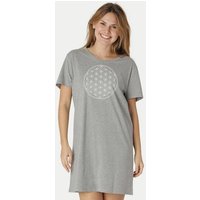 Peaces.bio - handbedruckte Biomode Longshirt Die Blume des Lebens