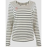 bellaLEYK Langarm T-Shirt mit gestickter Tulpe