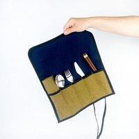 ever&again Besteckrolle, Utensil Roll, Bestecktasche