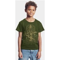 Peaces.bio - handbedruckte Biomode Bio-Kinder T-Shirt Ganesha