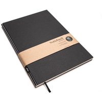 Notizbuch A4 schwarz - perforiert - 100% Recyclingpapier - BerlinBook by tyyp