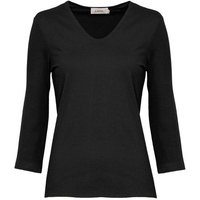 LANA Organic V-Neck Shirt für Damen, 3/4 Arm - Modell Mara