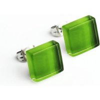 ALEXASCHA Minimalistische Ohrstecker, klein, aus Glas | PUREFORM