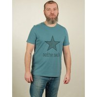 NATIVE SOULS T-Shirt Herren - Star - light blue