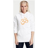 Peaces.bio - handbedruckte Biomode Bio-Damen-Kapuzensweater "Om"