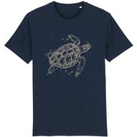 roots of compassion Schildkröte T-Shirt bio & fair & vegan - gerader Schnitt - Tierliebe, Tiere