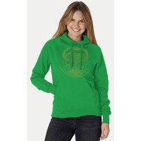 Peaces.bio - handbedruckte Biomode Bio-Damen-Kapuzensweater Weltenesche