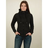NATIVE SOULS Zip-Hoodie Damen - black