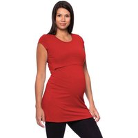 Milchshake 107 BASIC kurzarm Umstands- und Stillshirt extra lang aus Bio Baumwolle