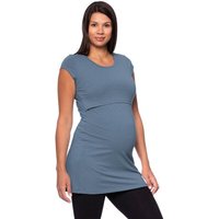 Milchshake 107 BASIC kurzarm Umstands- und Stillshirt extra lang aus Bio Baumwolle