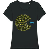 roots of compassion Fahrräder T-Shirt bio & fair & vegan - taillierter Schnitt - Fahrrad, critical mass