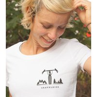 päfjes Gravelride - Gravel Brust - Fair Wear Frauen T-Shirt - White