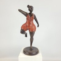 Moogoo Creative Africa Bronze-Skulptur "Bobaraba Gymnaste" by Alain Soré | 1kg 23cm | Unikate