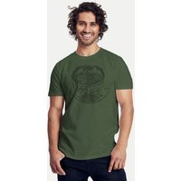 Peaces.bio - handbedruckte Biomode Bio-Herren-T-Shirt "Weltenesche"