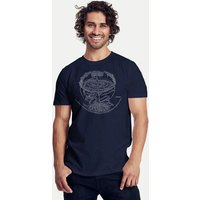 Peaces.bio - handbedruckte Biomode Bio-Herren-T-Shirt "Weltenesche"