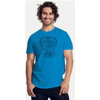 Peaces.bio - handbedruckte Biomode Bio-Herren-T-Shirt "Weltenesche"