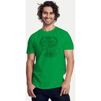 Peaces.bio - handbedruckte Biomode Bio-Herren-T-Shirt "Weltenesche"