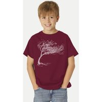 Peaces.bio - handbedruckte Biomode Bio-Kinder T-Shirt Windy Tree