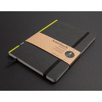 tyyp Notizbuch A5 schwarz – 100% Recyclingpapier – handmade – Klassik