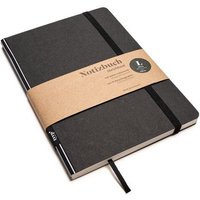 tyyp Notizbuch A5 schwarz – 100% Recyclingpapier – handmade – Klassik
