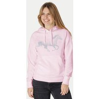 Peaces.bio - handbedruckte Biomode Bio-Damen-Kapuzensweater Horsepower
