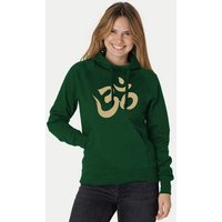 Peaces.bio - handbedruckte Biomode Bio-Damen-Kapuzensweater Om