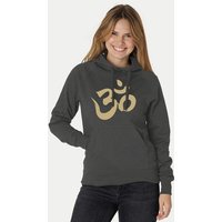 Peaces.bio - handbedruckte Biomode Bio-Damen-Kapuzensweater Om