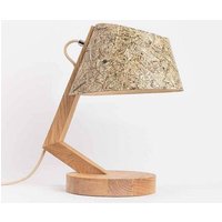 ALMUT von Wildheim Moderne Tischlampe aus Eiche Lampenschirm aus Naturmaterialien