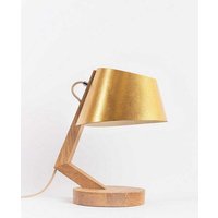 ALMUT von Wildheim Moderne Tischlampe aus Eiche Lampenschirm aus Naturmaterialien