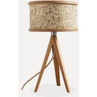 ALMUT von Wildheim Tischlampe Eiche mit Lampenschirm aus purem Almheu made in the Alps