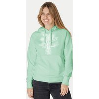 Peaces.bio - handbedruckte Biomode Bio-Damen-Kapuzensweater Chestnut
