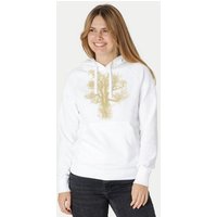 Peaces.bio - handbedruckte Biomode Bio-Damen-Kapuzensweater Chestnut
