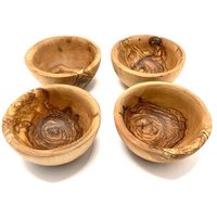 Olivenholz erleben Tapas Schale rund Ø 12 cm aus Olivenholz