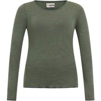 Jalfe Longsleeve Wolle fein geringelt melange