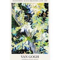 Photocircle Wandbild / Kunstdruck / Poster / Leinwand - Vincent van Gogh: Blühende Akazienzweige