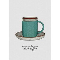 Photocircle Wandbild / Kunstdruck / Poster / Leinwand - Keep Calm & Drink Coffee