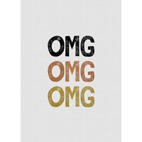 Photocircle Wandbild / Kunstdruck / Poster / Leinwand - OMG OMG OMG