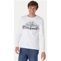 Peaces.bio - handbedruckte Biomode Herren Langarmshirt Landscape
