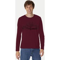 Peaces.bio - handbedruckte Biomode Herren Langarmshirt Landscape