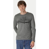 Peaces.bio - handbedruckte Biomode Herren Langarmshirt Landscape